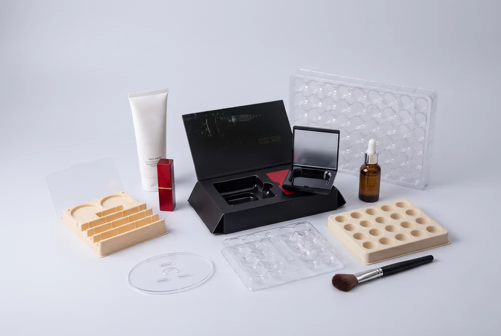 Bandejas de ampollas cosméticas