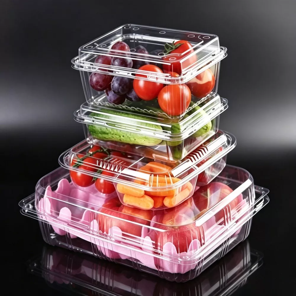 Caja de frutas y verduras frescas de grado alimenticio PLA